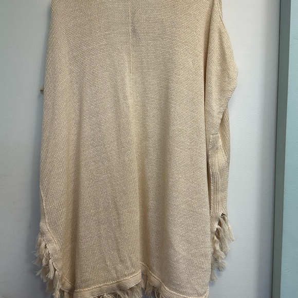 J. Crew 100% Linen Relaxed Fit Kimono Cardigan Tassel Detail Size S/M - Picture 6 of 6